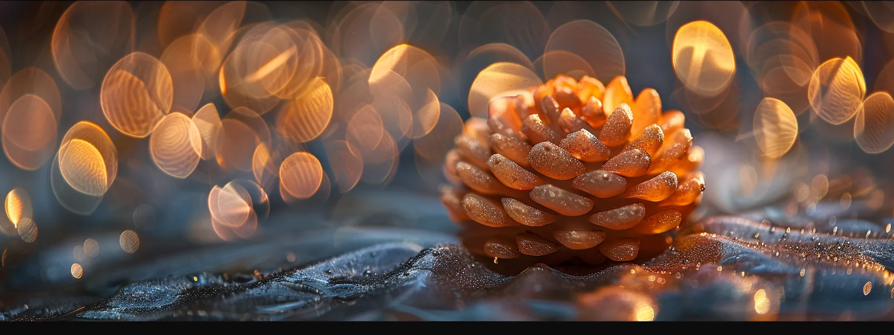 a close-up shot of a shimmering thirteen mukhi rudraksha, radiating a powerful aura of protection and wisdom.